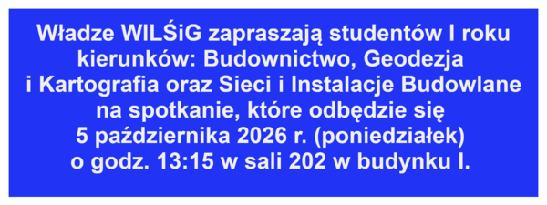 Spotkanie władz Wydziału ze studentami I roku