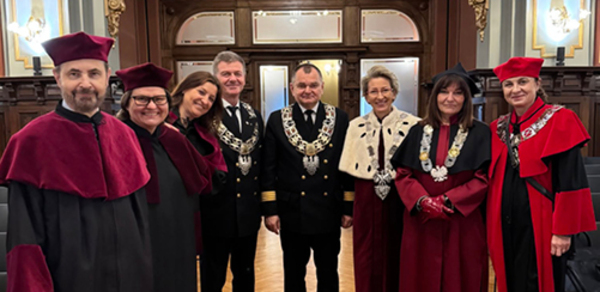 Prof. Danuta Zawadzka na wspólnej inauguracji roku akademickiego 2026/2027 w Szczecinie