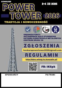 Power Tower 2026: Jubileuszowa X Edycja Konkursu Konstrukcyjnego