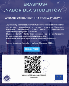 ERASMUS+ nabór dla studentów