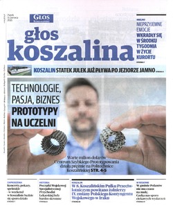 W "Głosie Koszalińskim" o Centrum Szybkiego Prototypowania Wydziału Mechanicznego PK