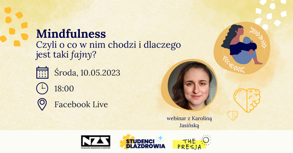 Webinar o Mindfulness organizowany przez  Studenci Dla Zdrowia
