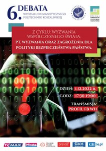 6. debata Wydziału Humanistycznego  z cyklu "Wyzwania współczesnego świata"