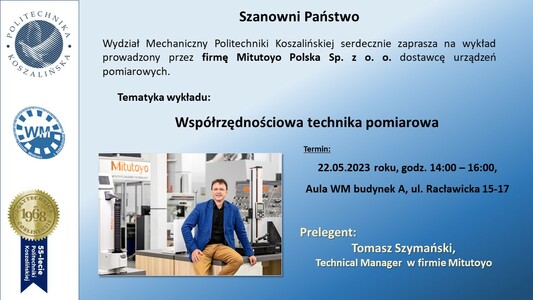 Wykład "Współrzędnościowa technika pomiarowa"