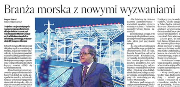 Branża morska z nowymi wyzwaniami / Głos Pomorza