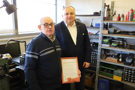 Uroczyste spotkanie z okazji przejścia na emeryturę Józefa Jadłowskiego