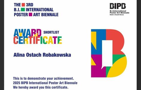 Plakaty dr Aliny Ostach-Robakowskiej docenione na biennale w Korei Południowej 