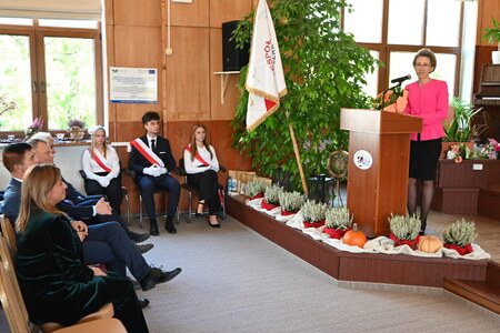 Rektor Uczelni na uroczystościach w Zespole Szkół Ekonomiczno - Hotelarskich w Kołobrzegu