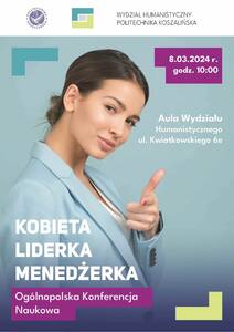 Zaproszenie na Konferencję Naukową "Kobieta Liderka Menadżerka"