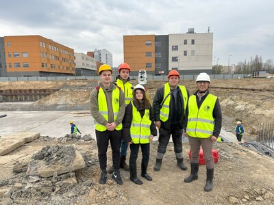 Odwiedziny studentów naszego wydziału na placu budowy Centrum Wiedzy Cognitarium Politechniki Koszalińskiej
