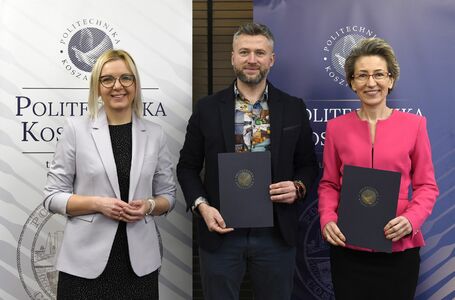 Podpisanie porozumienia pomiędzy uczelnią a Państwowym Liceum Sztuk Plastycznych w Koszalinie