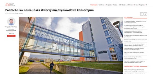 „Politechnika Koszalińska stworzy międzynarodowe konsorcjum” / Polskie Radio Koszalin