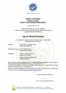 KOMISJA DOKTORSKA z a w i a d a m i a o publicznej dyskusji nad rozprawą doktorską