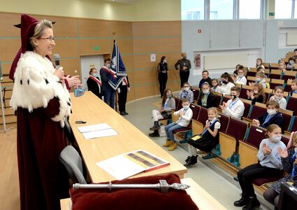 Pierwszy wykład na Koszalińskim Uniwersytecie Dzieci i Młodzieży 