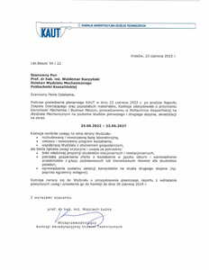 Mechanika i Budowa Maszyn zdobyła europejską akredytację EUR-ACE na okres 5 lat.