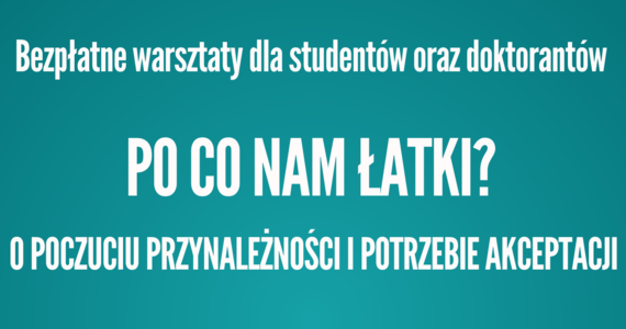 Biuro Wsparcia Osób z Niepełnosprawnością zaprasza na bezpłatne warsztaty dla studentów i doktorantów