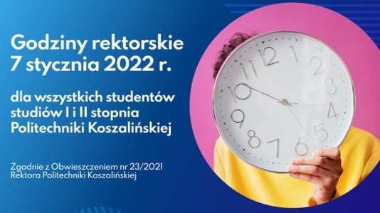 Godziny rektorskie 07-01-2022r