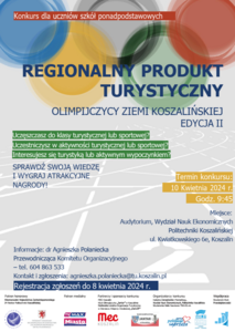 KONKURS: REGIONALNY PRODUKT TURYSTYCZNY Olimpijczycy Ziemi Koszalińskiej II edycja